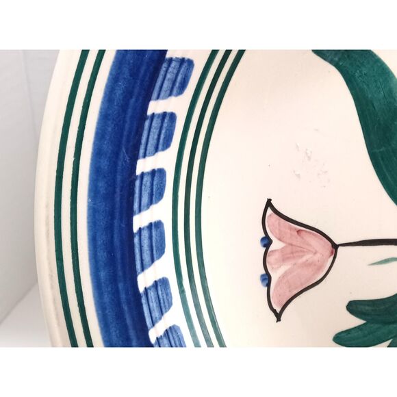 Vernon Kilns Pottery Gale Turnbull Hand Decorated T-631 Floral Serving Platter - Picture 4 of 4